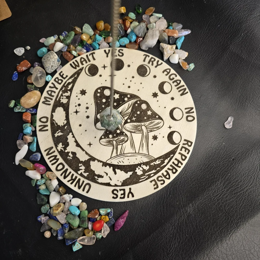 Mushroom Pendulum/Ouiji Spirit Board